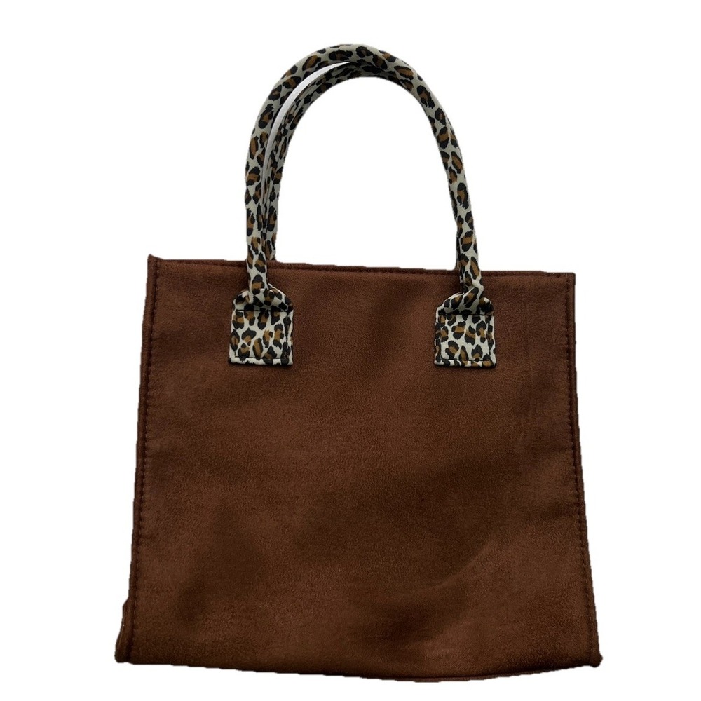 Alan Stuart Purse Accessory Tote Handbag Women Brown Suede